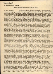 Serwis Informacyjny Regionalnego Komitetu Strajkowego "Pobrzeże" z siedzibą ZPE "Kazel" 1981, nr 13