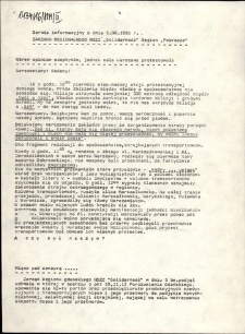 Serwis Informacyjny Zarządu Regionu "Pobrzeże" [brak nr]