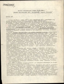 Serwis Informacyjny Zarządu Regionu "Pobrzeże" [brak nr]