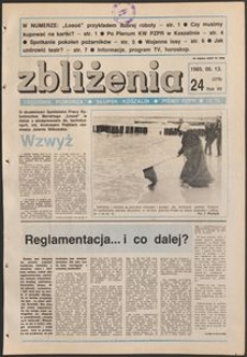 Zbliżenia : tygodnik społeczno-polityczny, 1985, nr 24