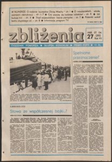 Zbliżenia : tygodnik społeczno-polityczny, 1985, nr 27