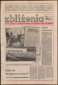 Zbliżenia : tygodnik społeczno-polityczny, 1985, nr 29