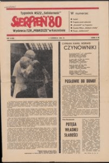 "Sierpień '80" Tygodnik NSZZ "Solidarność", 1981, nr 2