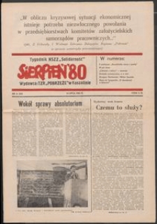 "Sierpień '80" Tygodnik NSZZ "Solidarność", 1981, nr 8