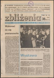 Zbliżenia : tygodnik społeczno-polityczny, 1985, nr 38