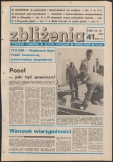 Zbliżenia : tygodnik społeczno-polityczny, 1985, nr 41