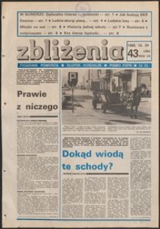 Zbliżenia : tygodnik społeczno-polityczny, 1985, nr 43