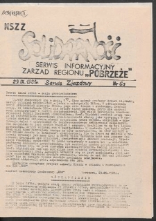 Serwis Informacyjny Zarządu Regionu "Pobrzeże" - Serwis Zjazdowy, nr 6a