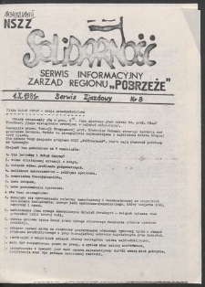Serwis Informacyjny Zarządu Regionu "Pobrzeże" - Serwis Zjazdowy, nr 8