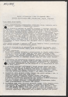 Serwis Informacyjny Zarządu Regionu "Pobrzeże" - [Serwis Zjazdowy, bez nr]