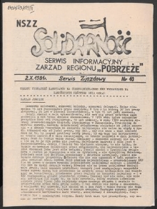 Serwis Informacyjny Zarządu Regionu "Pobrzeże" - Serwis Zjazdowy, nr 10