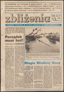 Zbliżenia : tygodnik społeczno-polityczny, 1986, nr 13