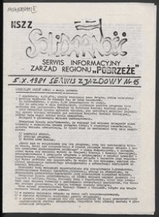 Serwis Informacyjny Zarządu Regionu "Pobrzeże" - Serwis Zjazdowy, nr 15