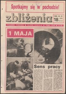 Zbliżenia : tygodnik społeczno-polityczny, 1986, nr 18