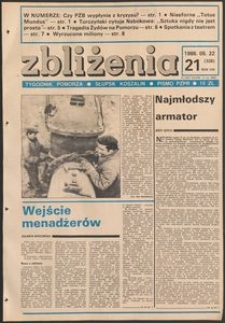 Zbliżenia : tygodnik społeczno-polityczny, 1986, nr 21