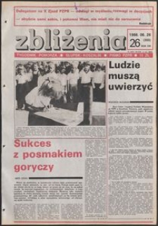 Zbliżenia : tygodnik społeczno-polityczny, 1986, nr 26