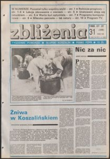 Zbliżenia : tygodnik społeczno-polityczny, 1986, nr 31