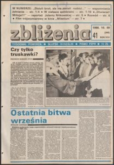 Zbliżenia : tygodnik społeczno-polityczny, 1986, nr 41