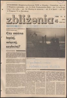 Zbliżenia : tygodnik społeczno-polityczny, 1986, nr 45