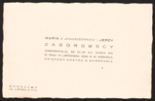 [Zawiadomienie o ślubie]