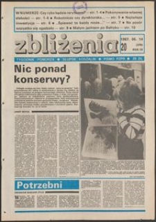 Zbliżenia : tygodnik społeczno-polityczny, 1987, nr 20