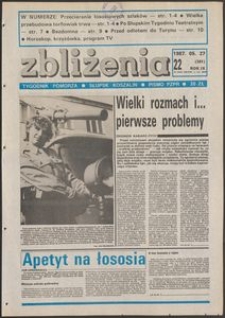 Zbliżenia : tygodnik społeczno-polityczny, 1987, nr 22