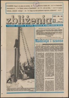 Zbliżenia : tygodnik społeczno-polityczny, 1987, nr 23