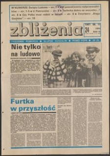 Zbliżenia : tygodnik społeczno-polityczny, 1987, nr 24