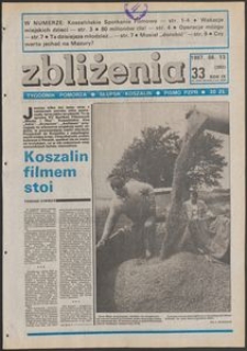 Zbliżenia : tygodnik społeczno-polityczny, 1987, nr 33
