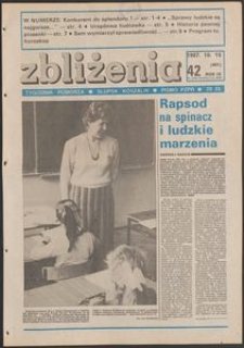 Zbliżenia : tygodnik społeczno-polityczny, 1987, nr 42