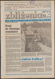 Zbliżenia : tygodnik społeczno-polityczny, 1987, nr 43