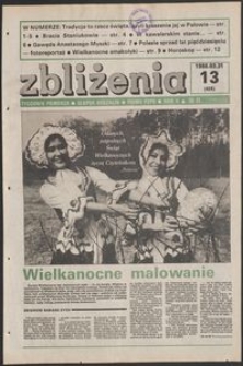 Zbliżenia : tygodnik społeczno-polityczny, 1988, nr 13