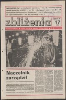 Zbliżenia : tygodnik społeczno-polityczny, 1988, nr 17