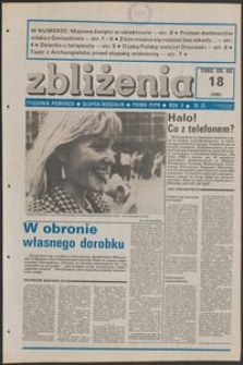 Zbliżenia : tygodnik społeczno-polityczny, 1988, nr 18