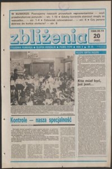 Zbliżenia : tygodnik społeczno-polityczny, 1988, nr 20