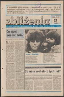 Zbliżenia : tygodnik społeczno-polityczny, 1988, nr 21