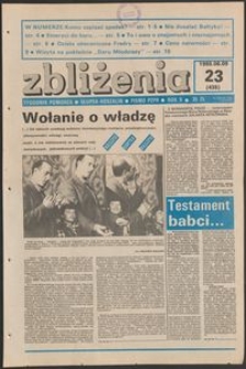 Zbliżenia : tygodnik społeczno-polityczny, 1988, nr 23