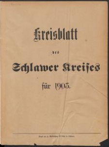 Kreisblatt des Schlawer Kreises 1903
