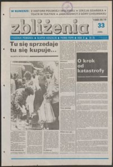 Zbliżenia : tygodnik społeczno-polityczny, 1988, nr 33