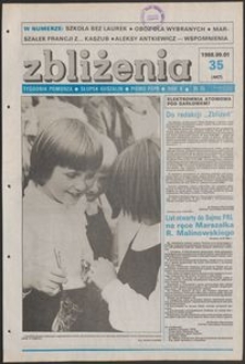 Zbliżenia : tygodnik społeczno-polityczny, 1988, nr 35