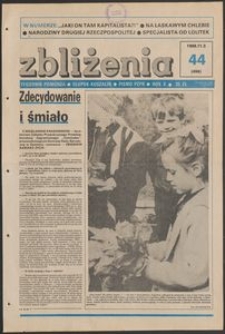 Zbliżenia : tygodnik społeczno-polityczny, 1988, nr 44