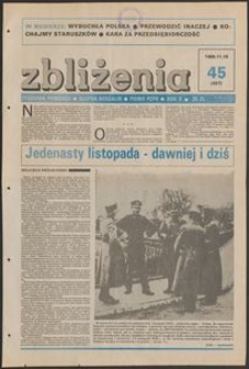 Zbliżenia : tygodnik społeczno-polityczny, 1988, nr 45