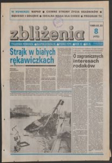 Zbliżenia : tygodnik społeczno-polityczny, 1989, nr 8