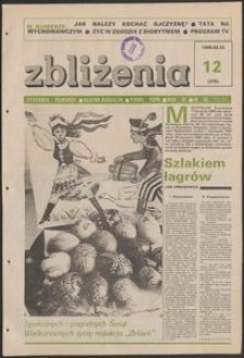 Zbliżenia : tygodnik społeczno-polityczny, 1989, nr 12
