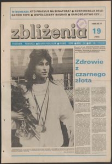 Zbliżenia : tygodnik społeczno-polityczny, 1989, nr 19