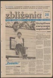 Zbliżenia : tygodnik społeczno-polityczny, 1989, nr 28