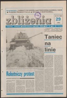 Zbliżenia : tygodnik społeczno-polityczny, 1989, nr 29