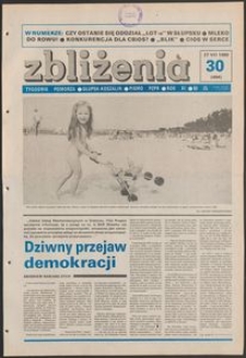 Zbliżenia : tygodnik społeczno-polityczny, 1989, nr 30
