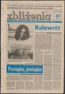 Zbliżenia : tygodnik społeczno-polityczny, 1989, nr 34