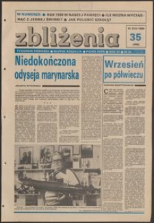 Zbliżenia : tygodnik społeczno-polityczny, 1989, nr 35